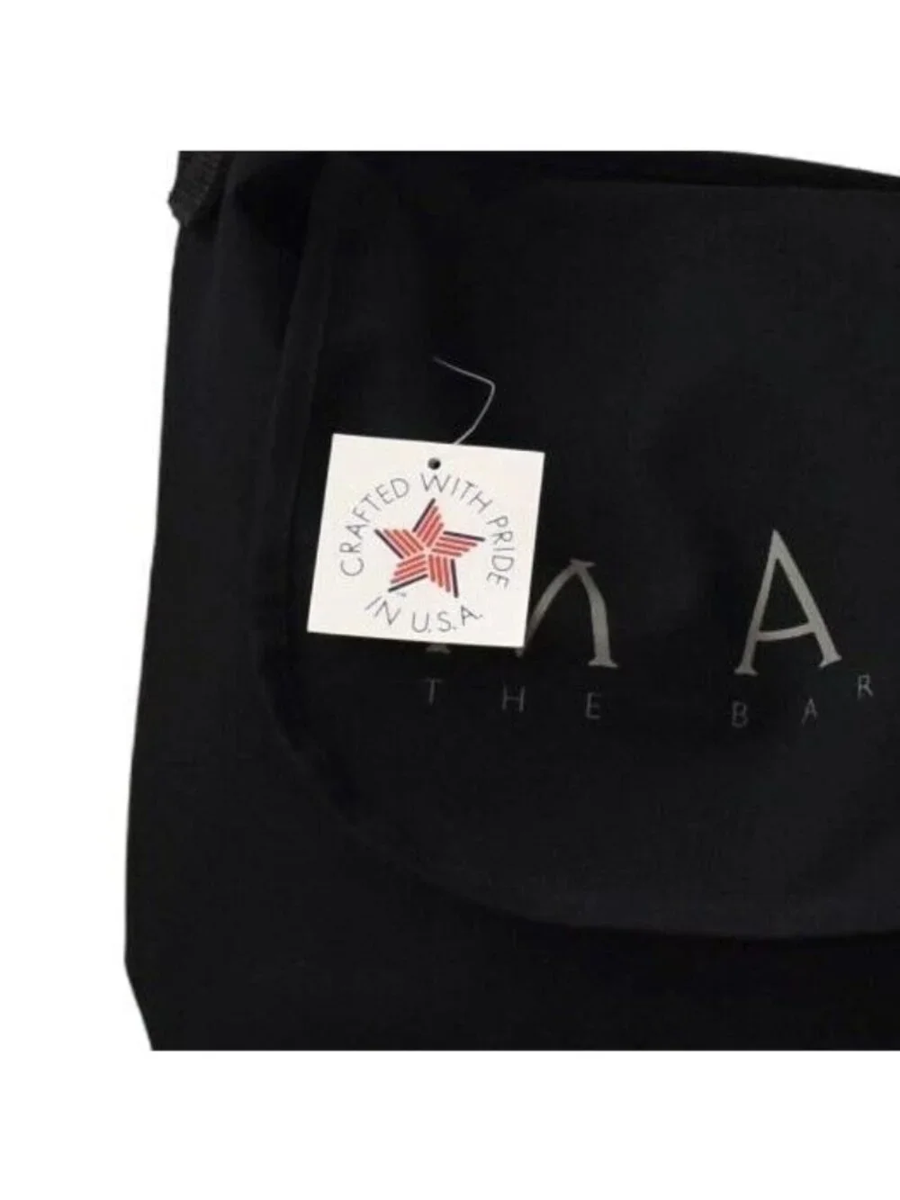 Martex Messenger Bag Black Coated Canvas Work Travel School Minimalist Gorpcore